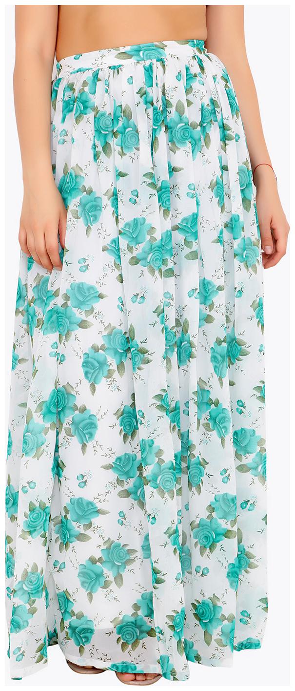 

Cation Floral A-line skirt Maxi Skirt - White
