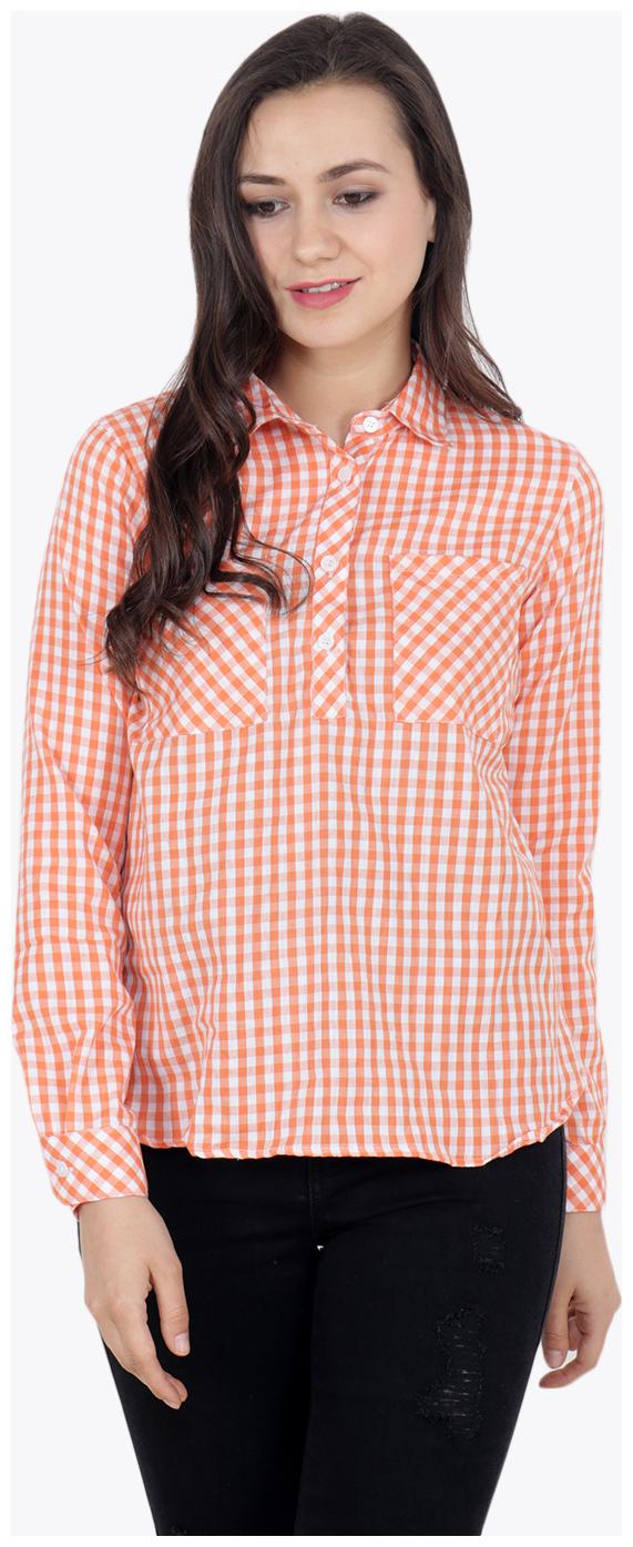 

Cation Women Printed Regular top - Orange