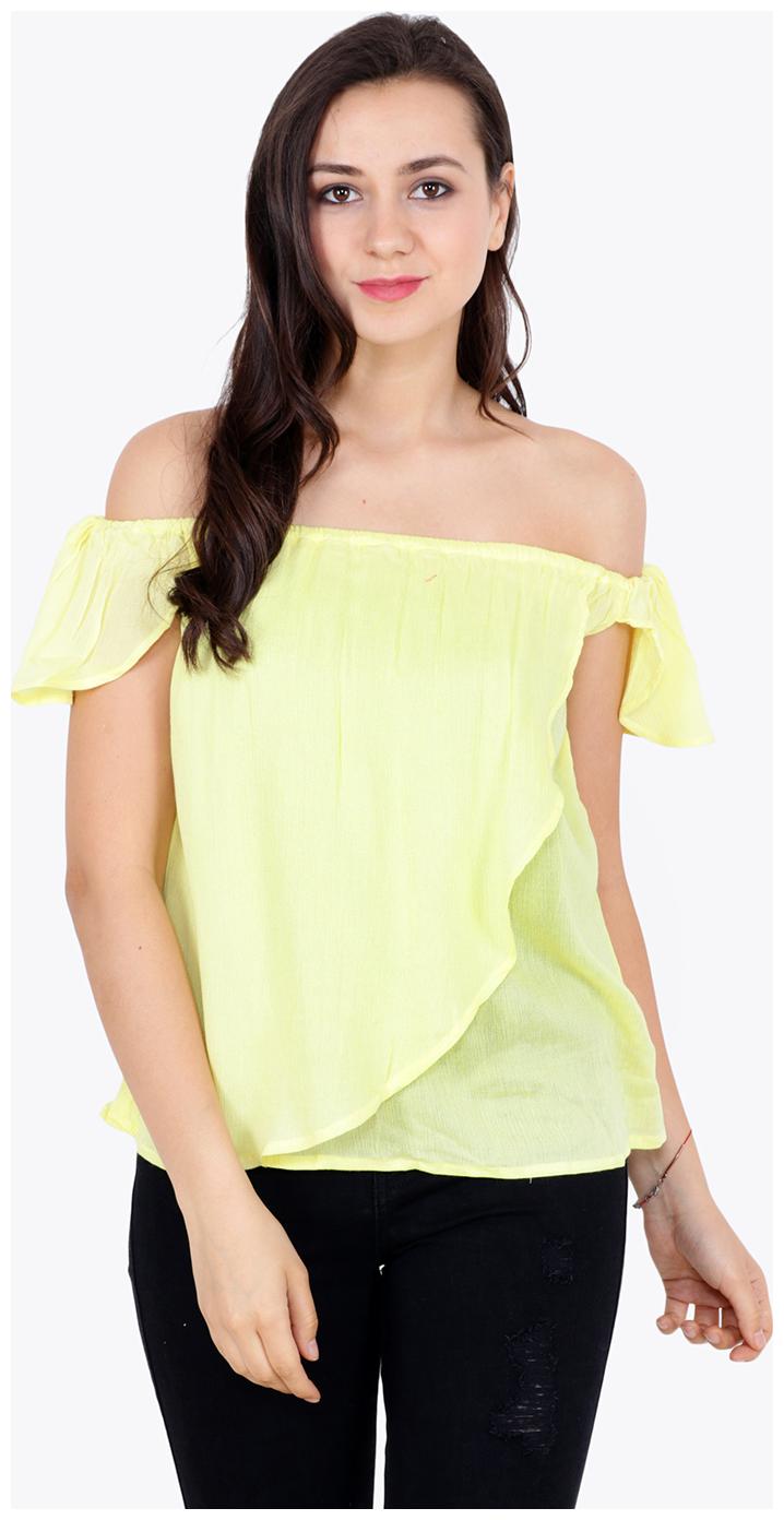 

Cation Women Solid Regular top - Yellow