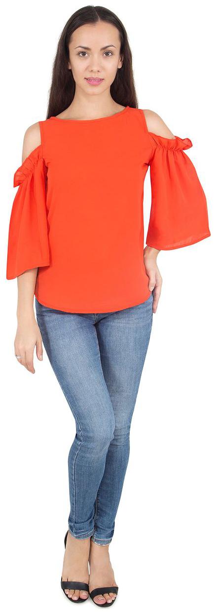 

Cattleya 3 4 Sleeve Round Neck Cold Should Top