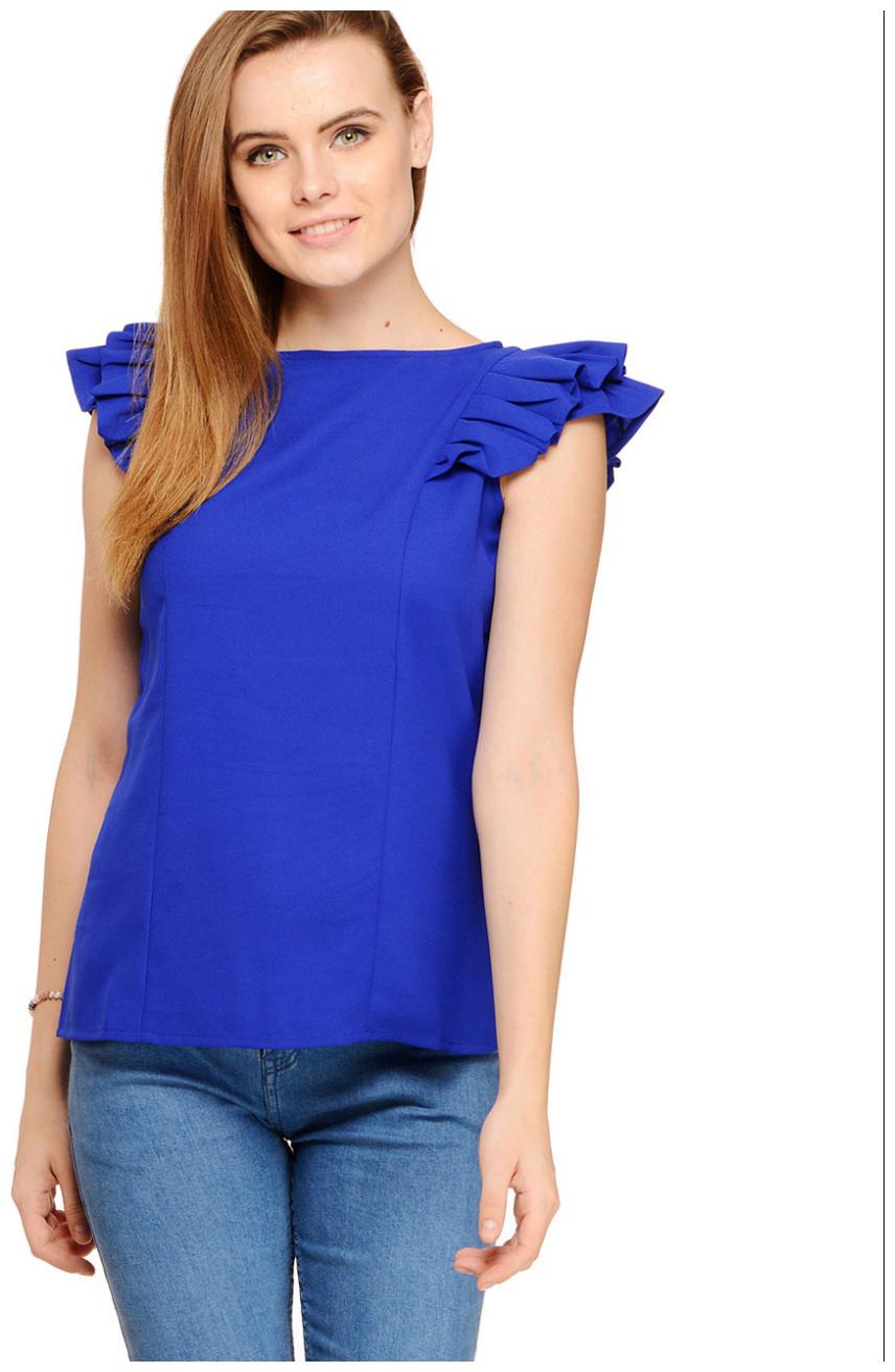 

Cattleya Women Solid Regular top - Blue