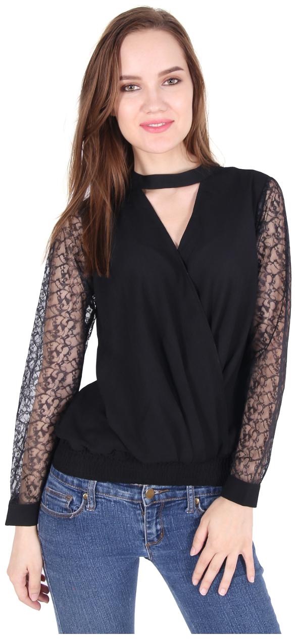 

Cattleya Women Solid Regular top - Black