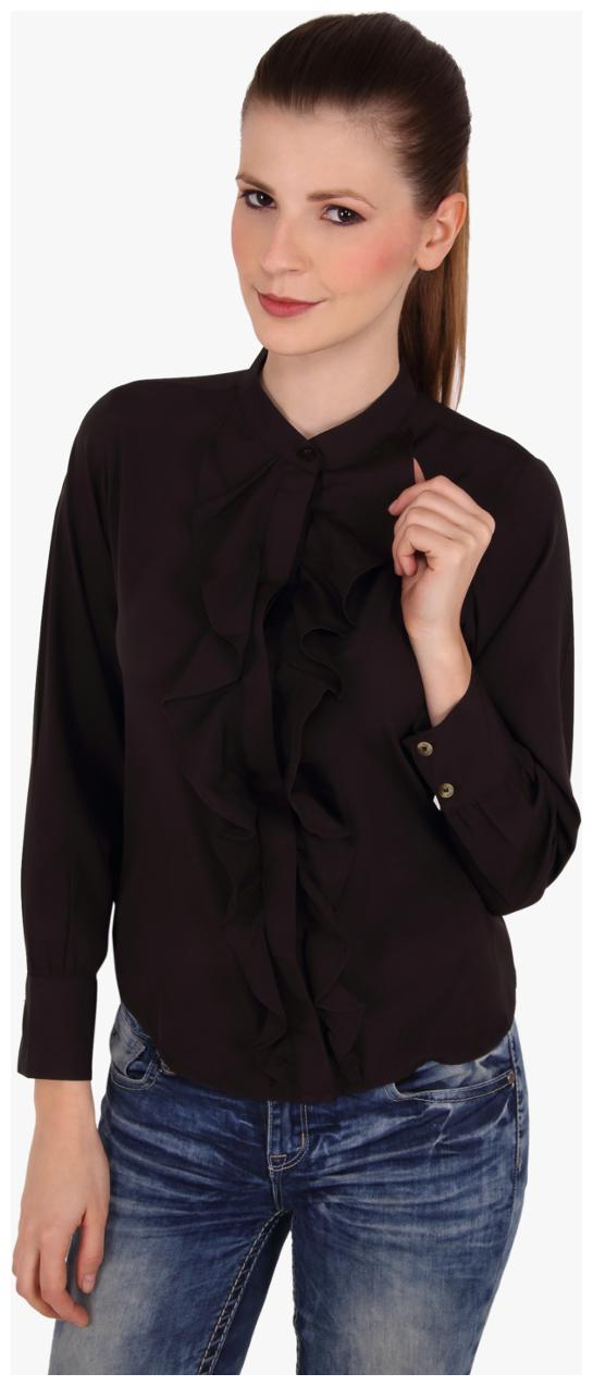 

Cattleya Women Solid Regular top - Black