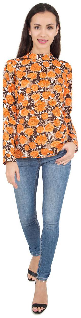 

Cattleya Mock Neck Regular Sleeves Top