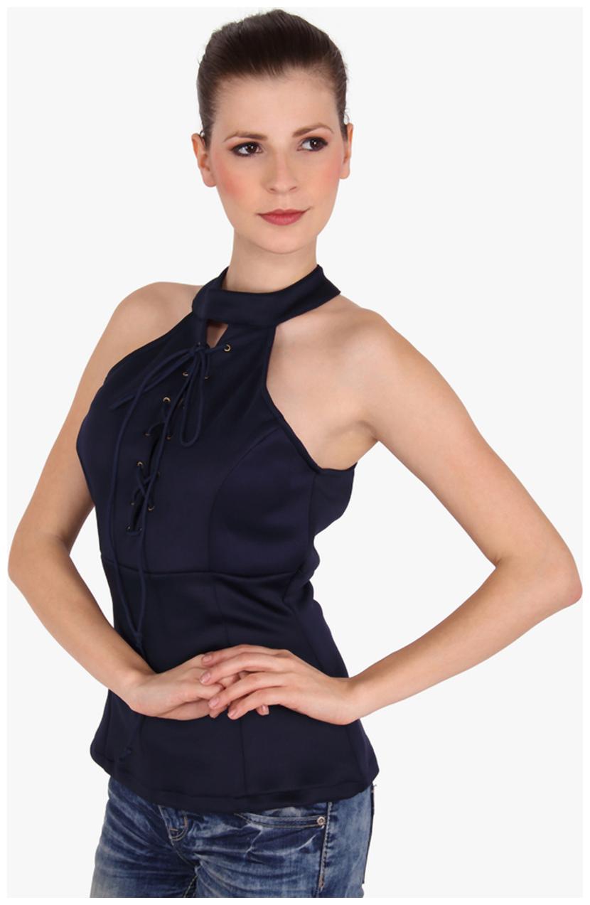 

Cattleya Women Solid Regular top - Blue