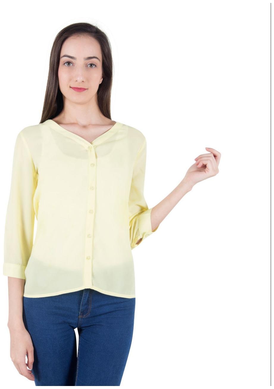 

Cattleya Women Solid Regular top - Yellow