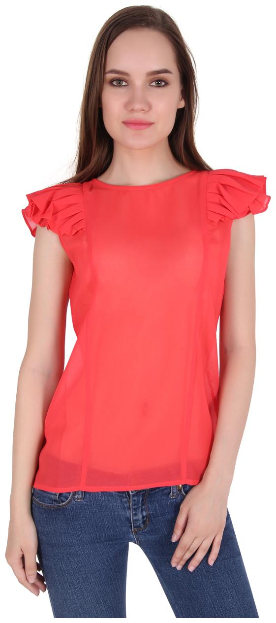 

Cattleya Women s Crepe Red Top