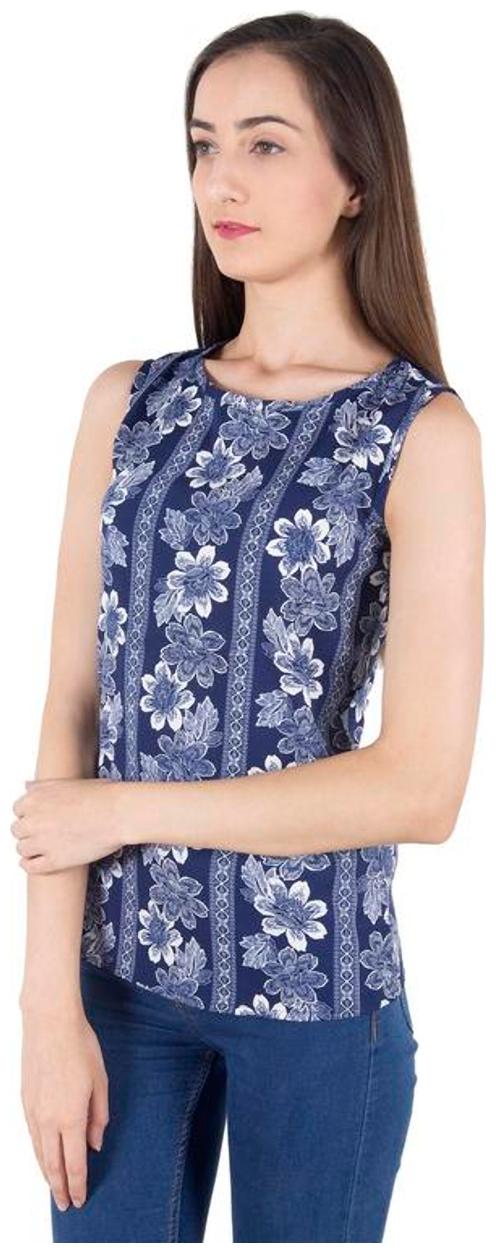 

Cattleya Women Printed Regular top - Grey