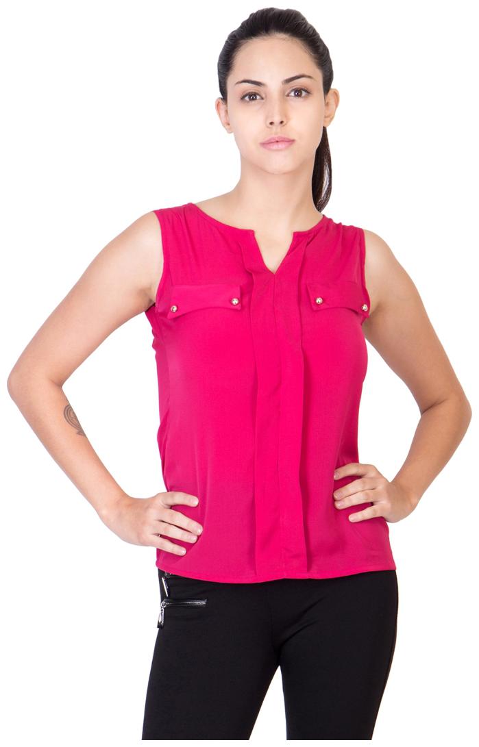 

Cattleya Women Solid Regular top - Pink