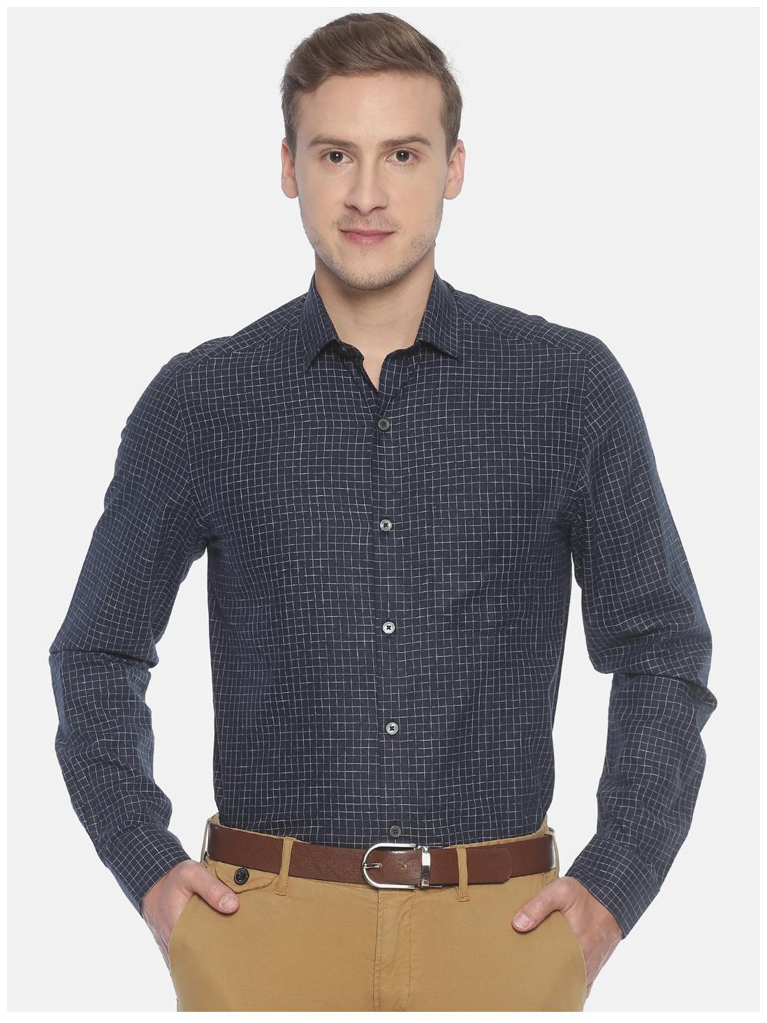 

Linen Club Men Regular fit Formal Shirt - Black