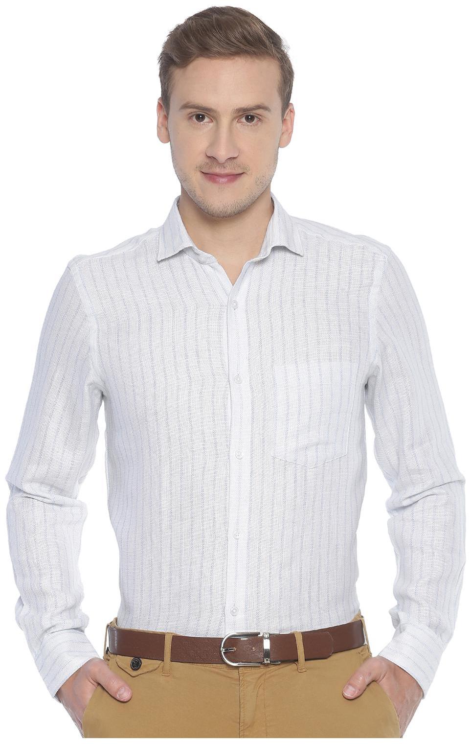 

Linen Club Men Regular fit Formal Shirt - White