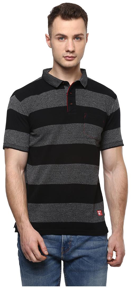 

Cayman Men Black Regular fit Cotton Polo collar T-Shirt - Pack Of 1