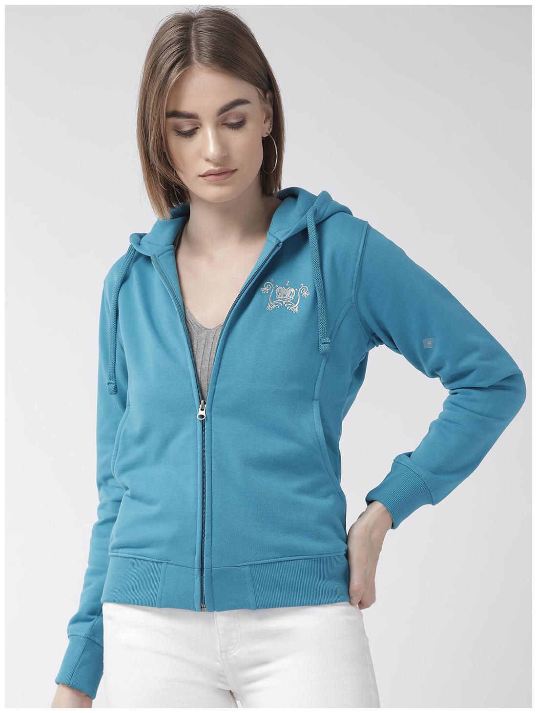 

Cayman Women Embroidered Sweatshirt - Blue