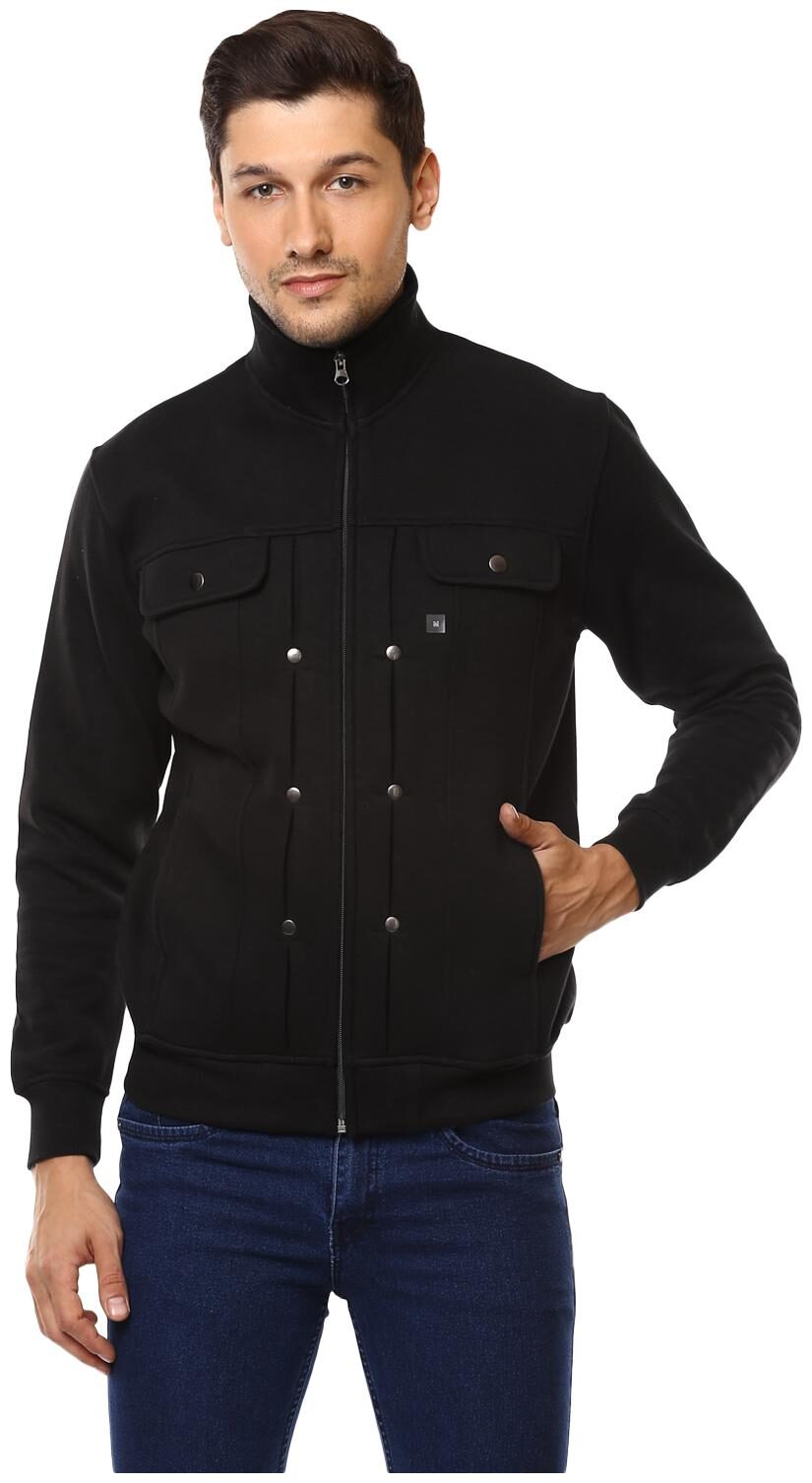 

Cayman Men Black High neck Sweatshirt
