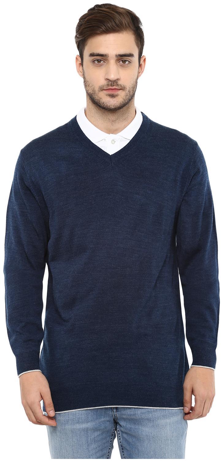 

Cayman Men Blue V neck Pullover