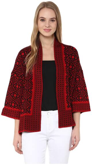 Cayman Red Knitted Shrug