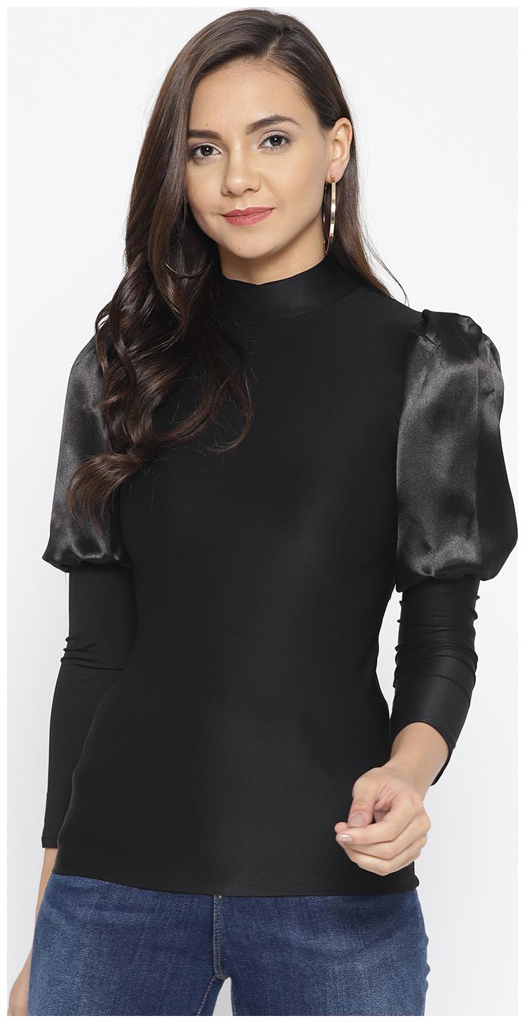 

Cayman Women Solid Regular top - Black