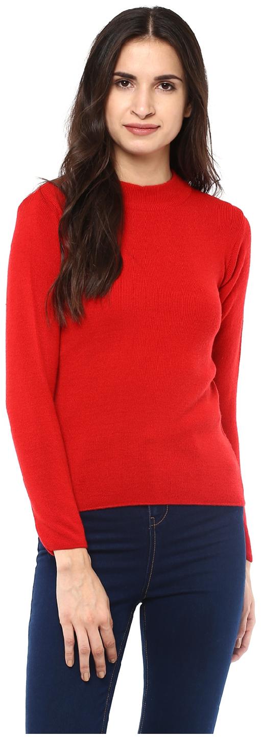

Cayman Women Solid Regular top - Red