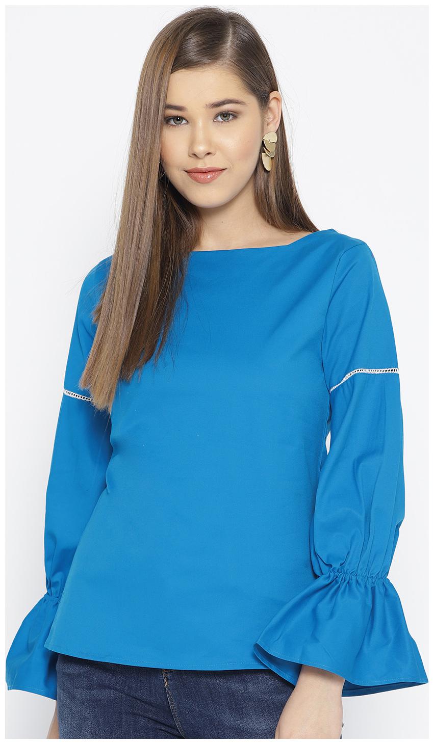 

Cayman Women Solid Regular top - Blue