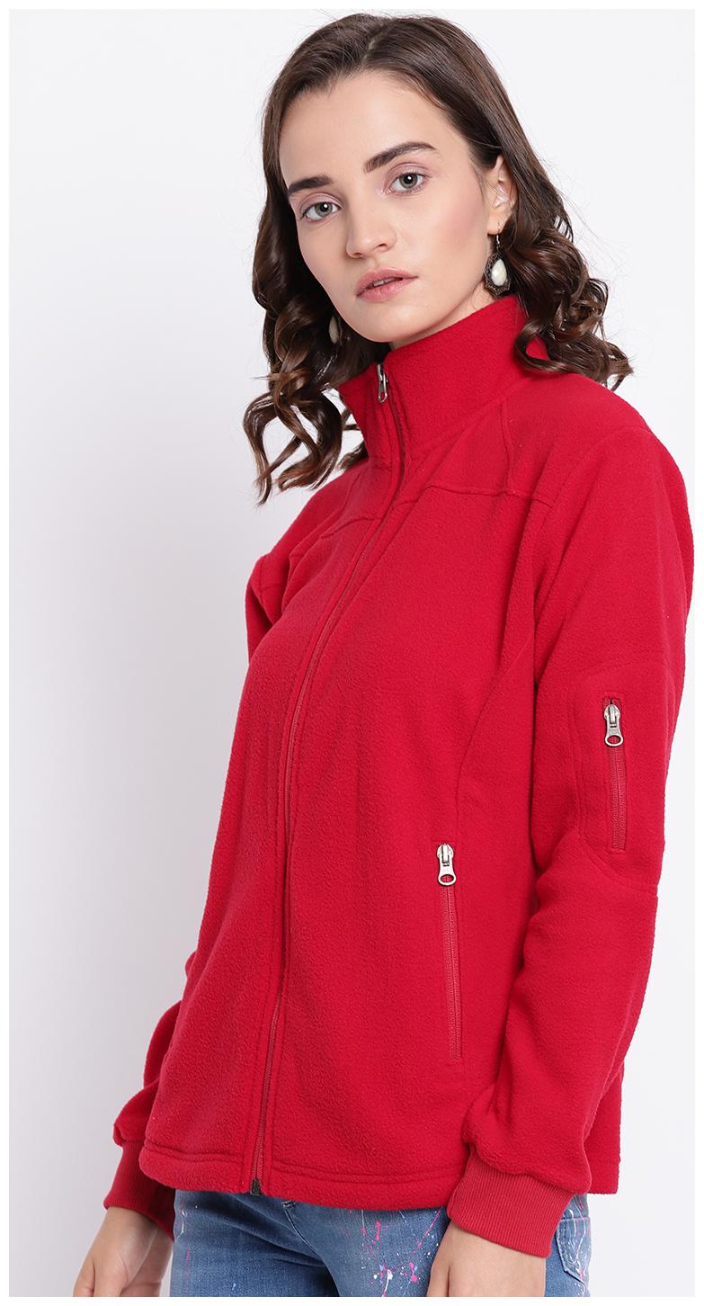 

Cayman Women Solid Sweatshirt - Red