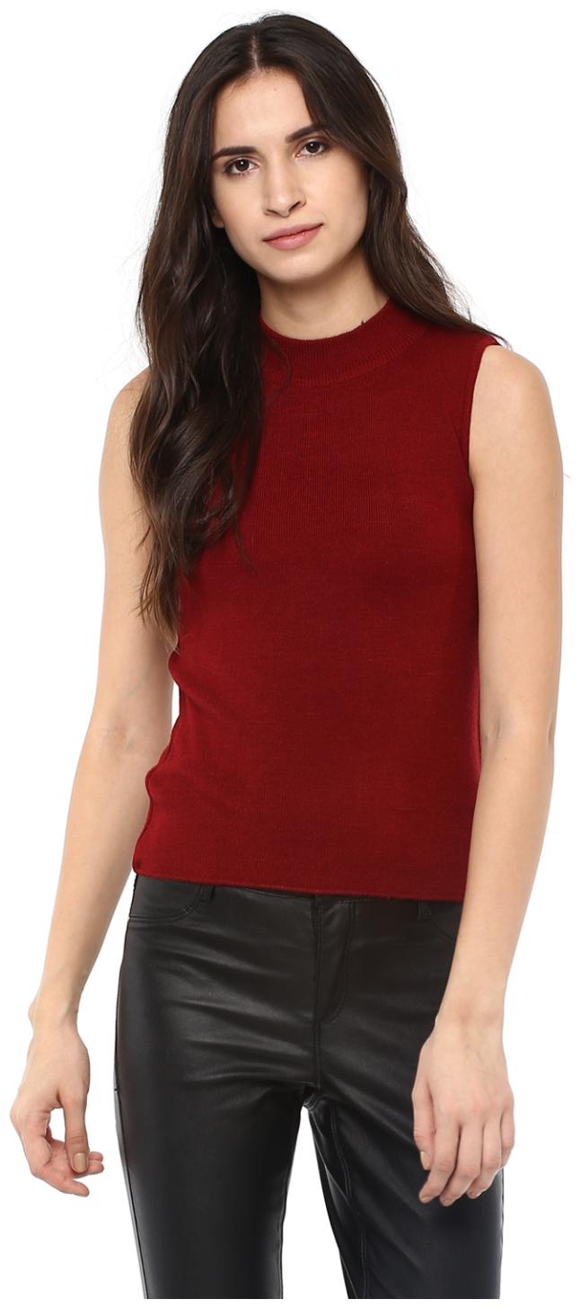 

Cayman Women Solid Regular top - Red