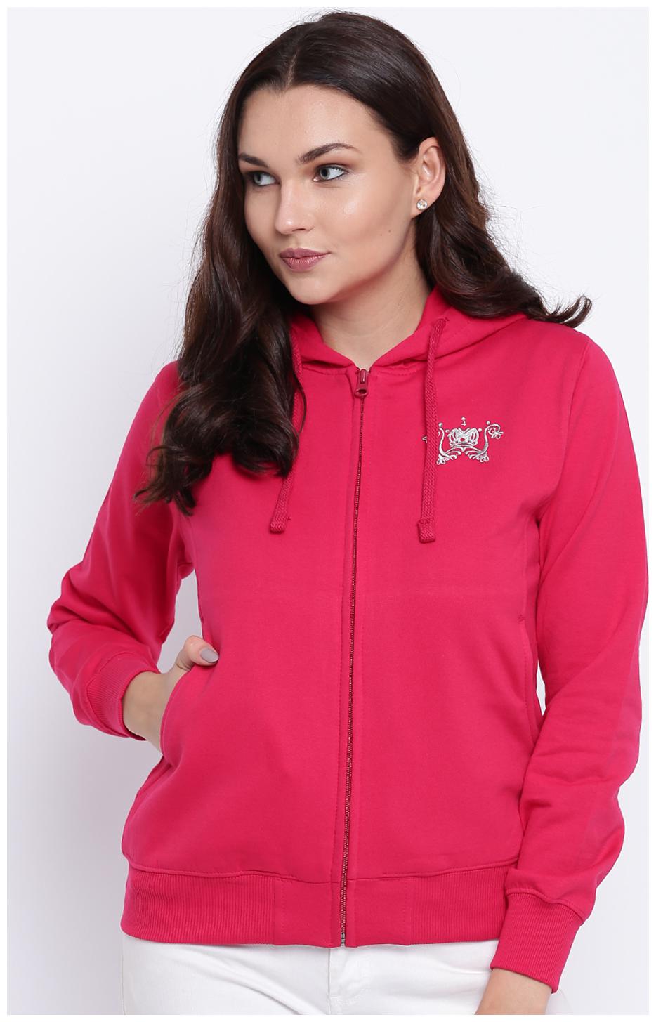 

Cayman Women Solid Sweatshirt - Pink