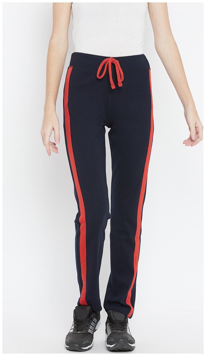 

Cayman Women Regular fit Cotton Solid Track pants - Blue