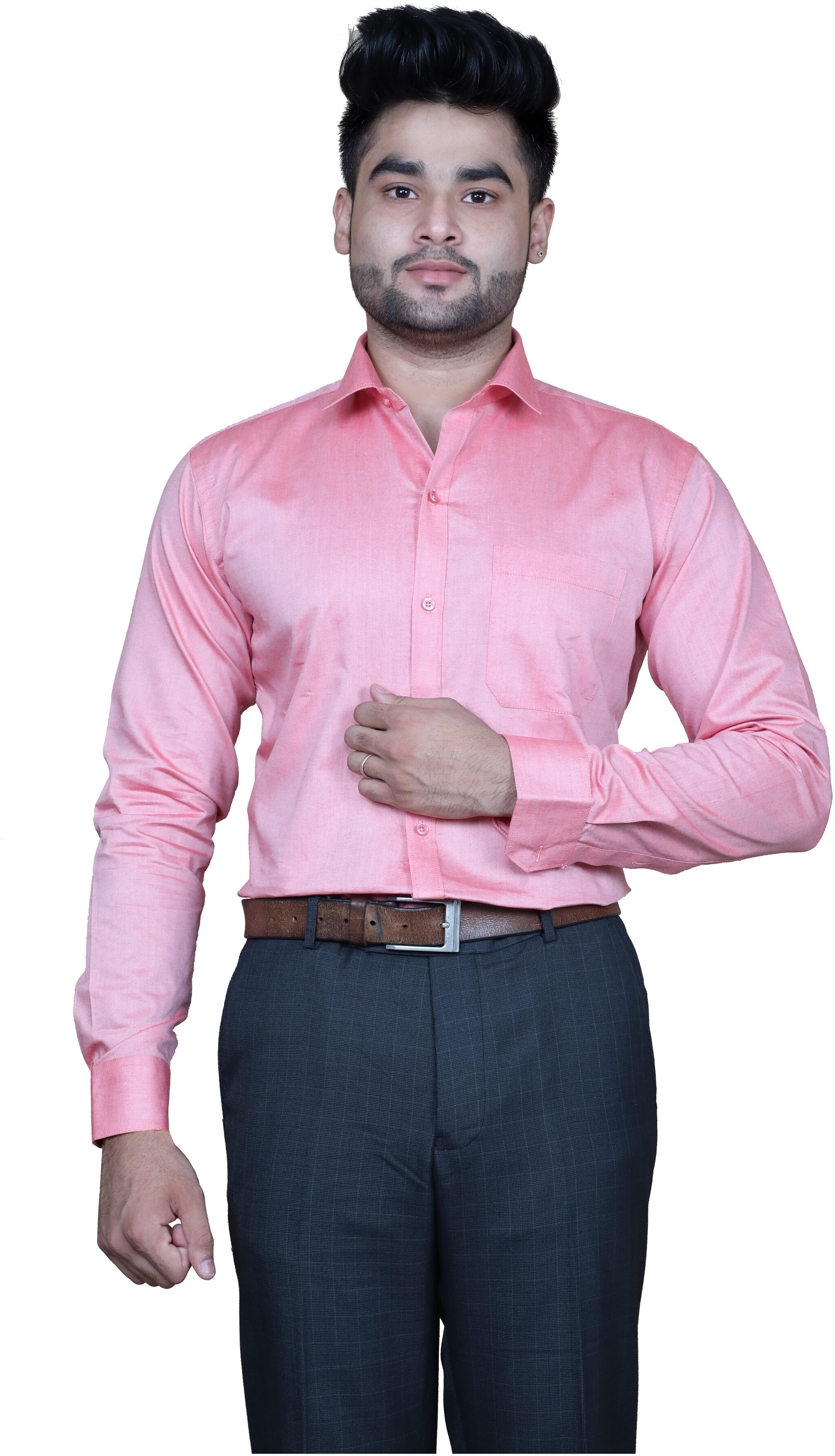 

ZONIC Men Regular fit Formal Shirt - Maroon