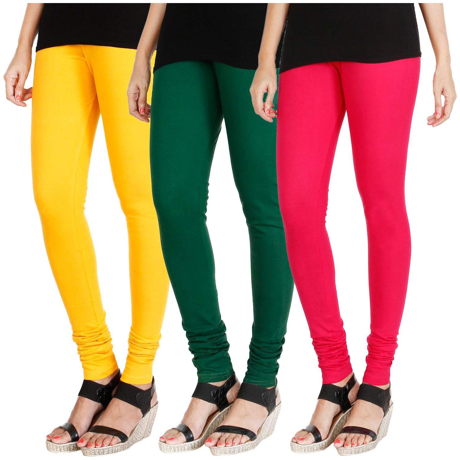 

Chanderkash Ultra Soft Cotton Lycra Full Length Solid Regular Leggings for Womens and Girls Free size