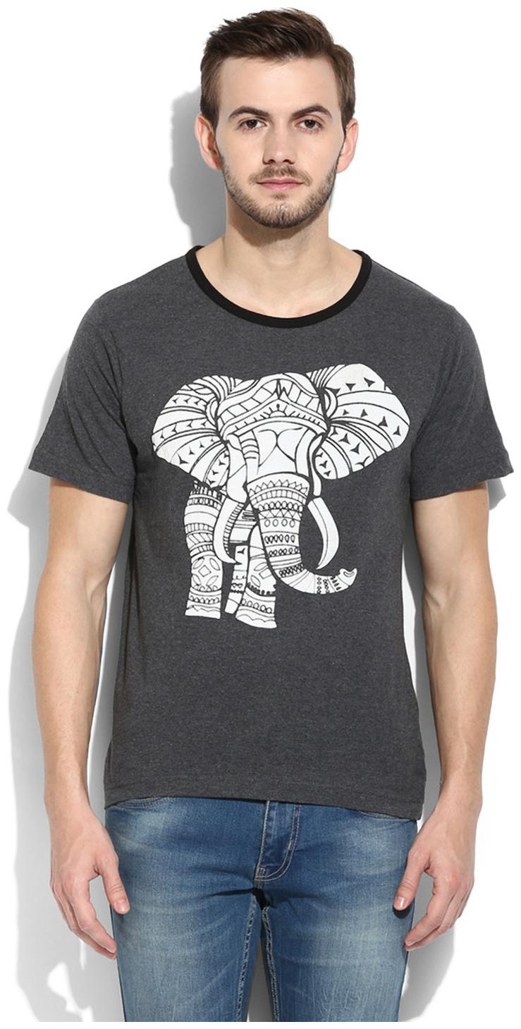

Rigo Men s Printed T-Shirt - Black