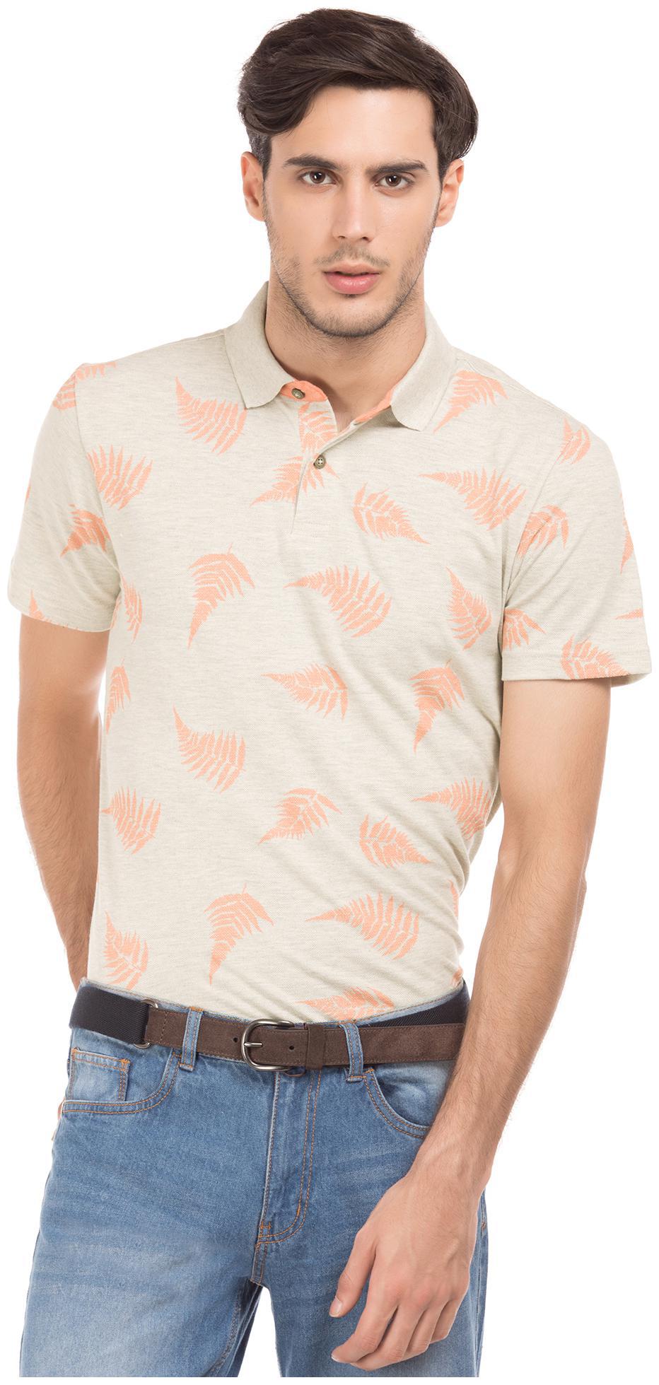 

CHEROKEE Men Beige Regular fit Cotton Polo collar T-Shirt - Pack Of 1