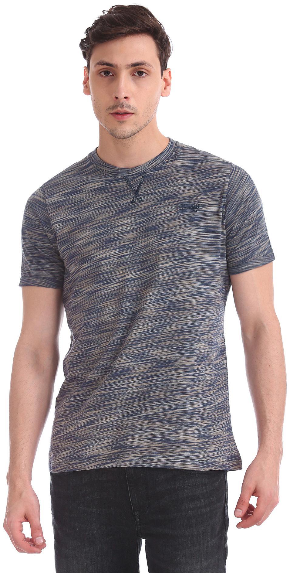 

CHEROKEE Men Blue Slim fit Cotton Round neck T-Shirt - Pack Of 1