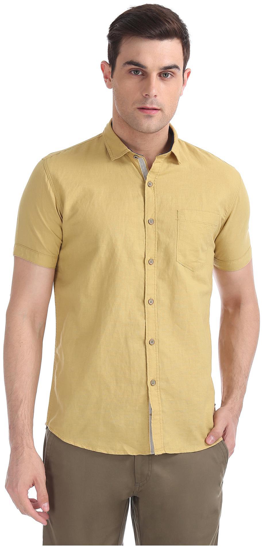 

CHEROKEE Men Regular fit Formal Shirt - Yellow