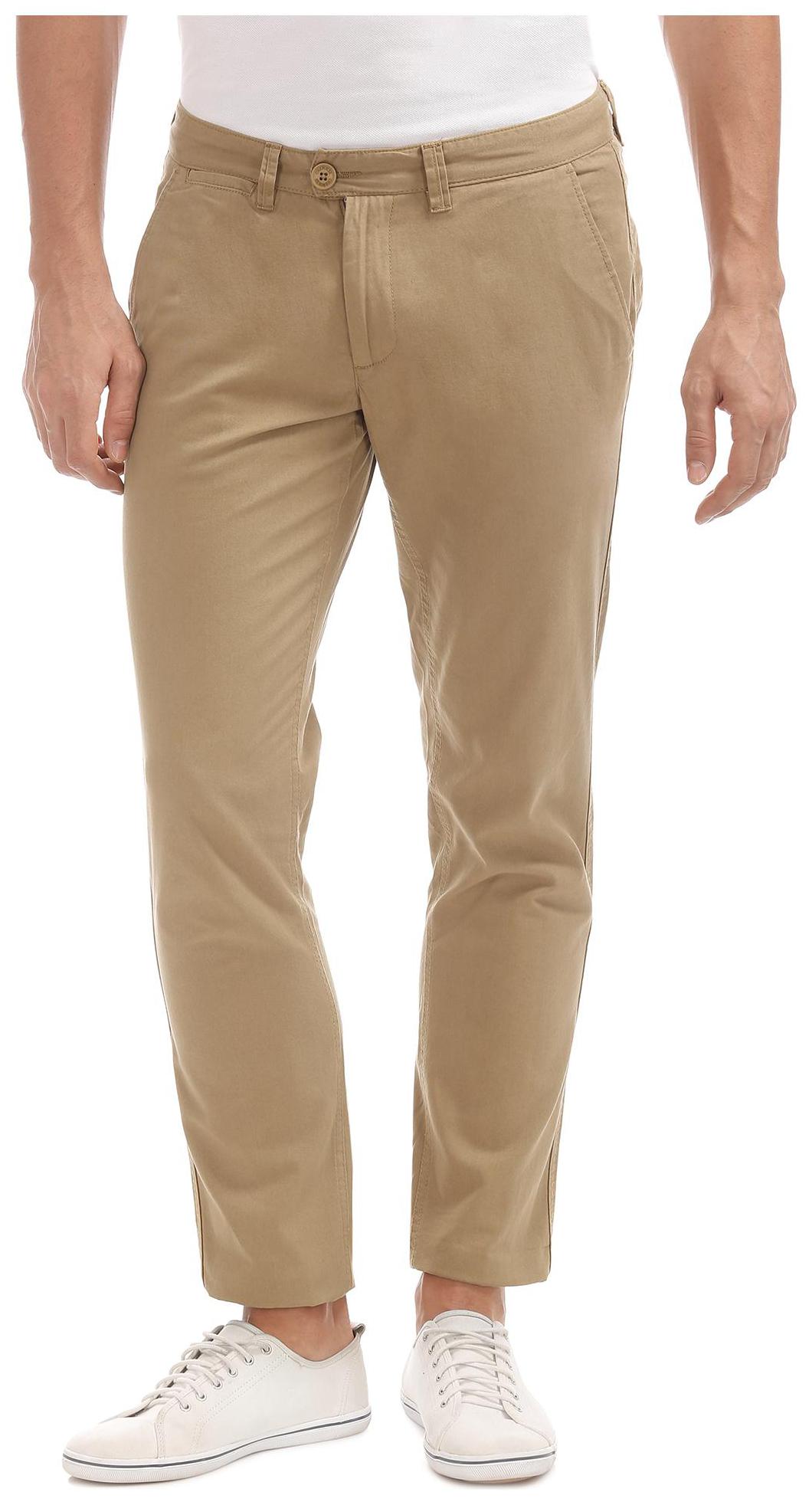 

CHEROKEE Men Brown Solid Slim fit Regular trousers