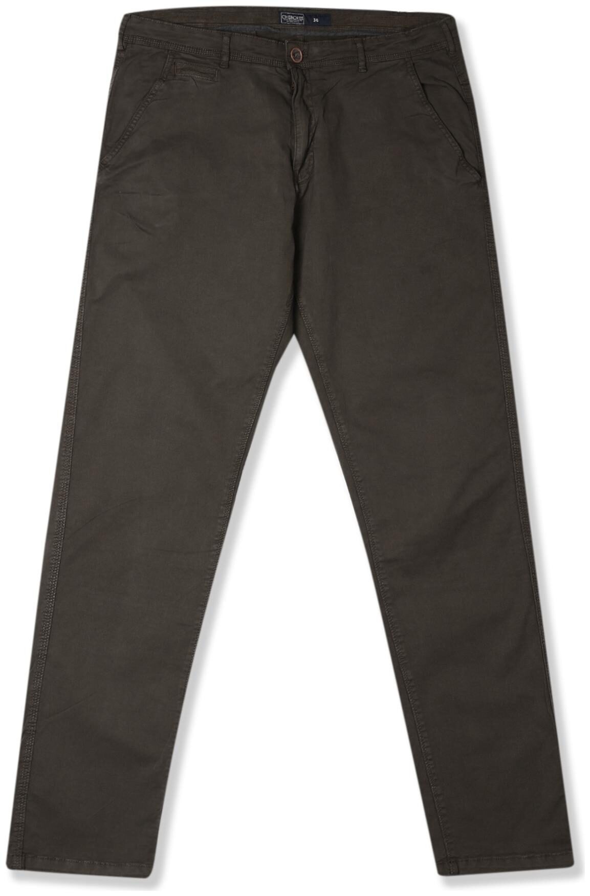 

CHEROKEE Men Green Solid Slim fit Regular trousers