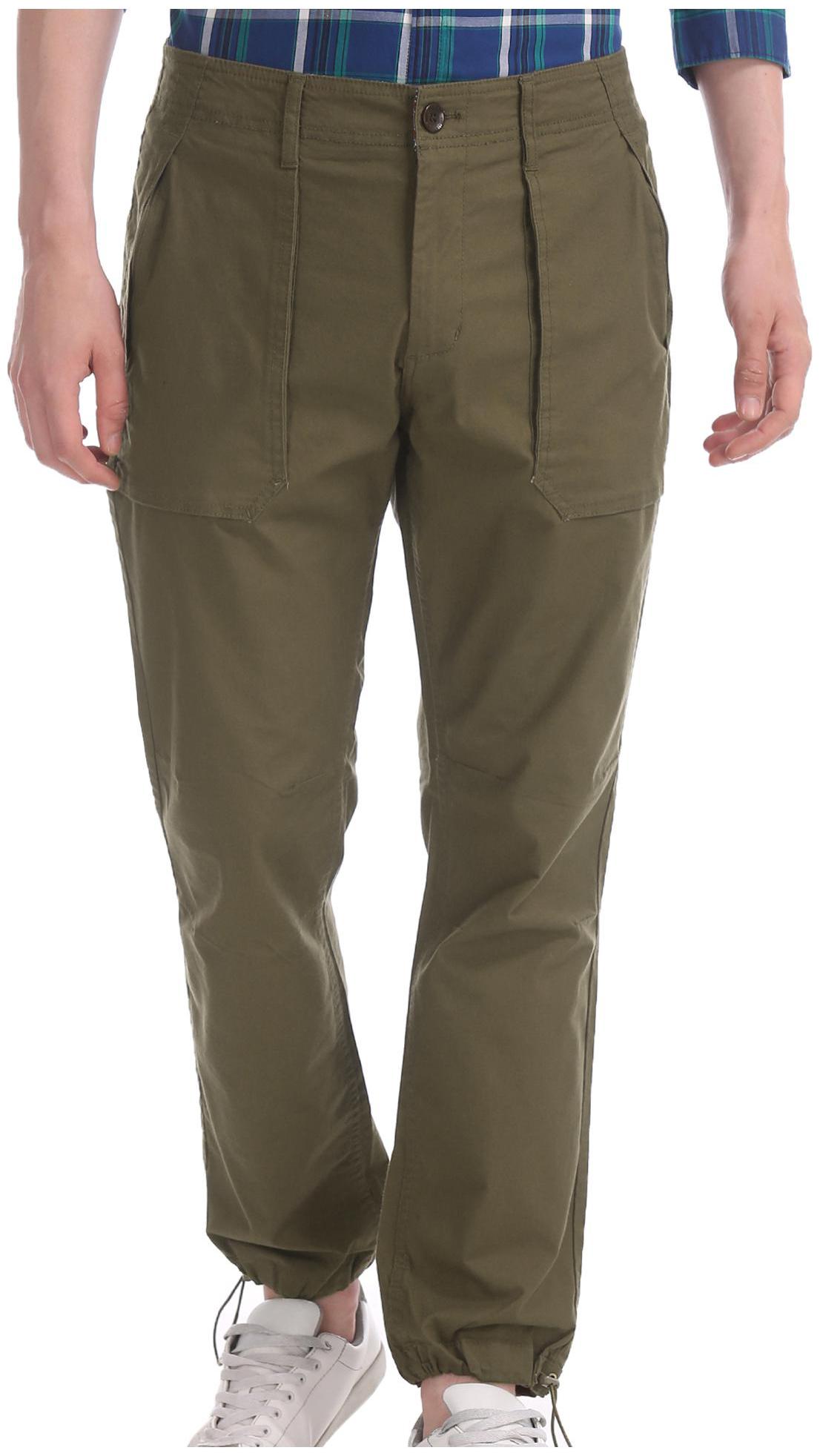 

CHEROKEE Men Green Solid Regular fit Joggers