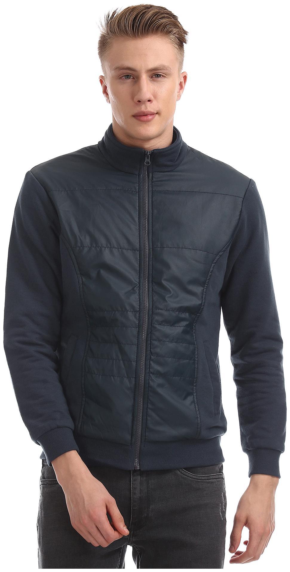

CHEROKEE Men Blue Solid Bomber jacket