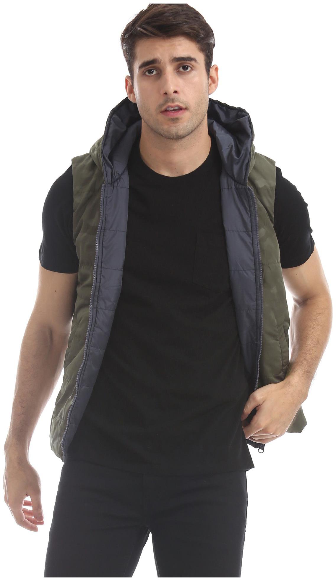 

CHEROKEE Men Green Printed Bomber jacket