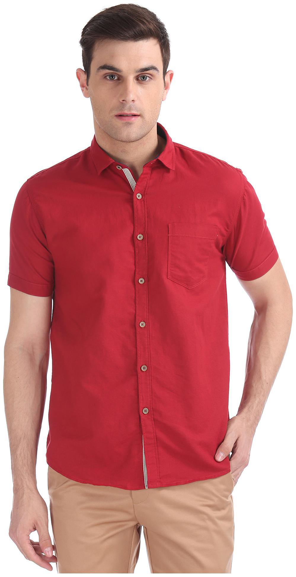 

CHEROKEE Men Regular fit Formal Shirt - Red
