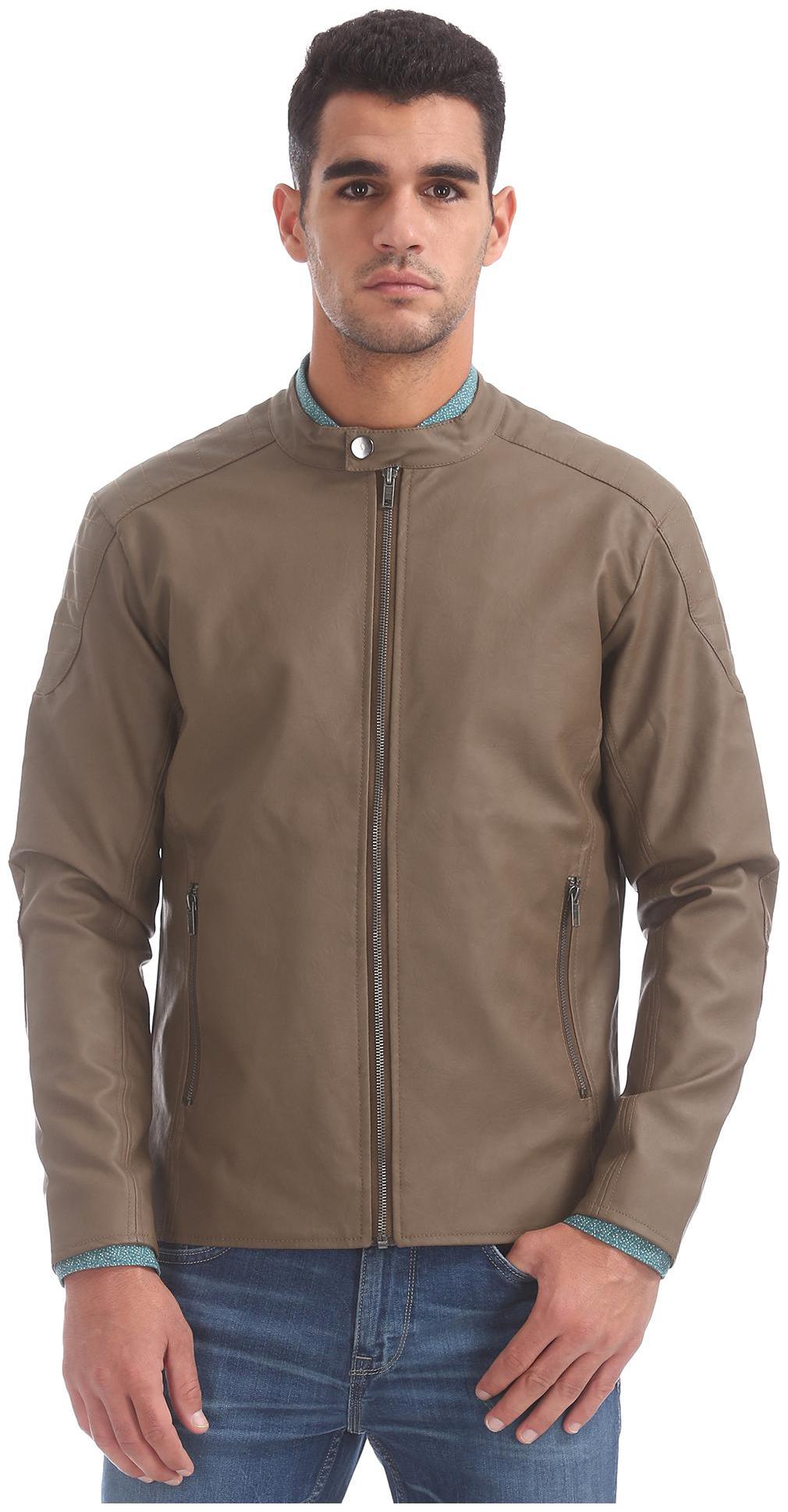 

CHEROKEE Men Brown Solid Quilted jacket