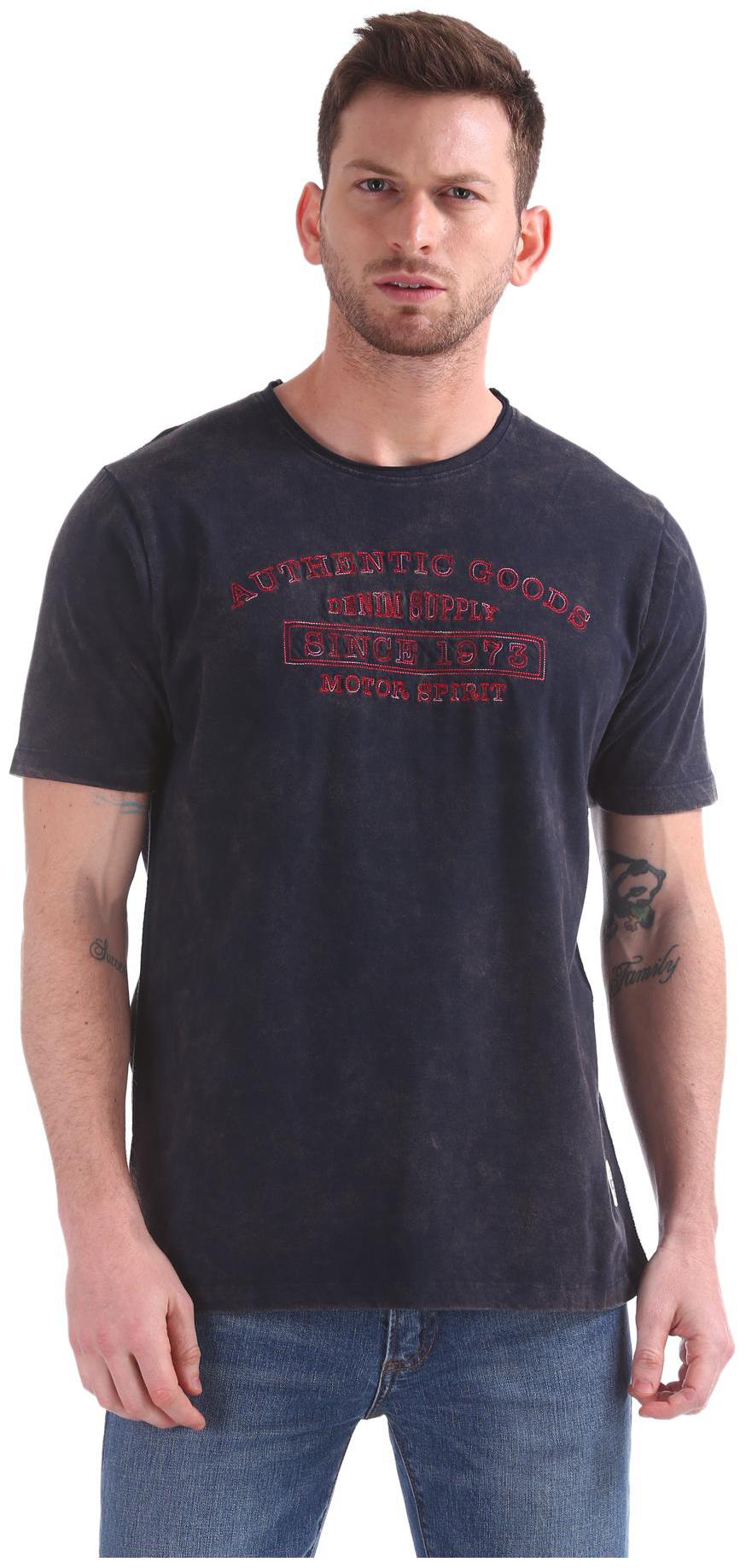 

CHEROKEE Men Blue Slim fit Cotton Round neck T-Shirt - Pack Of 1
