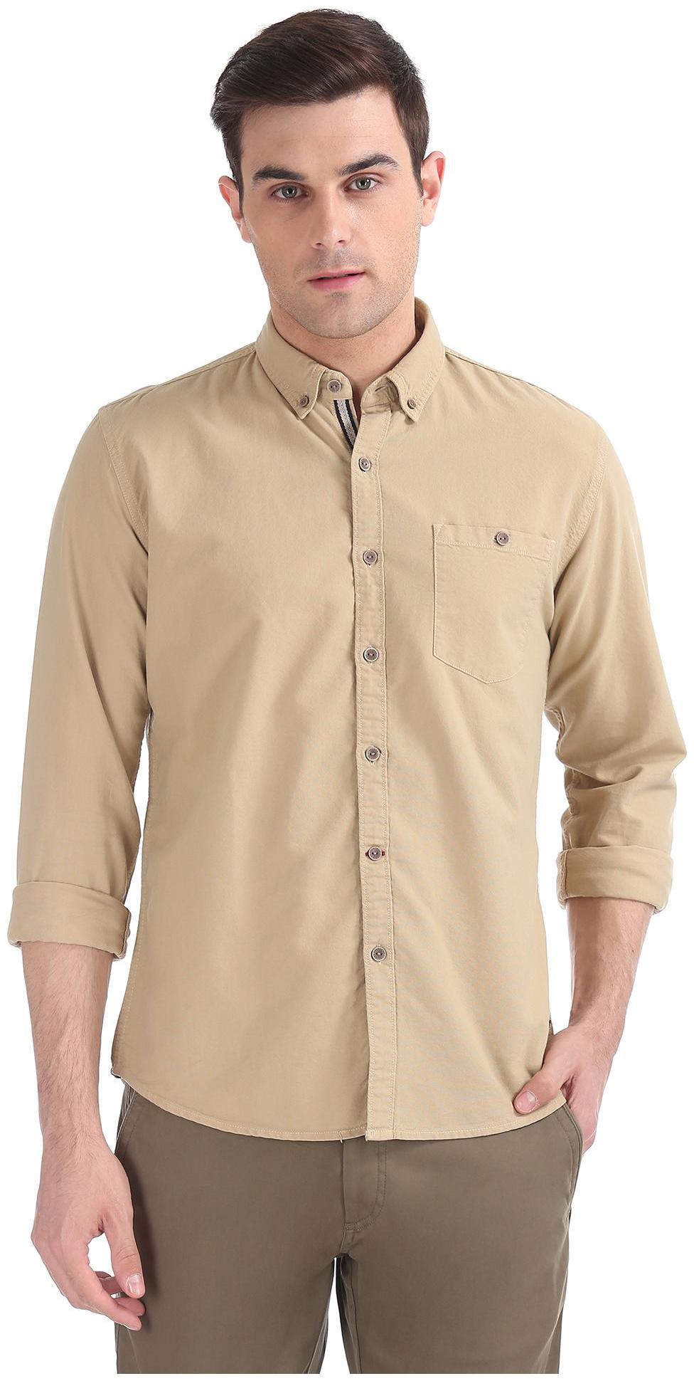 

CHEROKEE Men Regular fit Formal Shirt - Beige