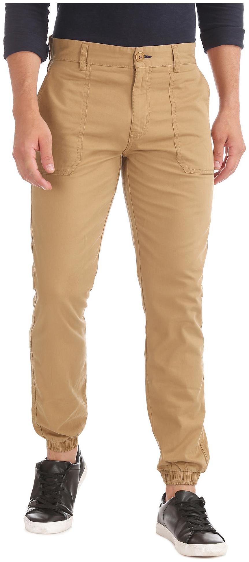 

CHEROKEE Men Brown Solid Slim fit Joggers