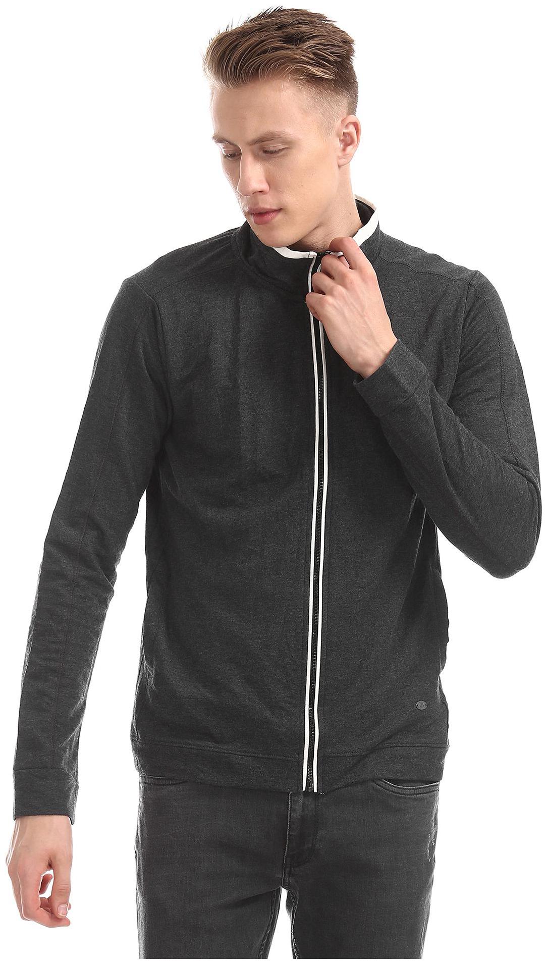 

CHEROKEE Men Grey High neck Sweatshirt