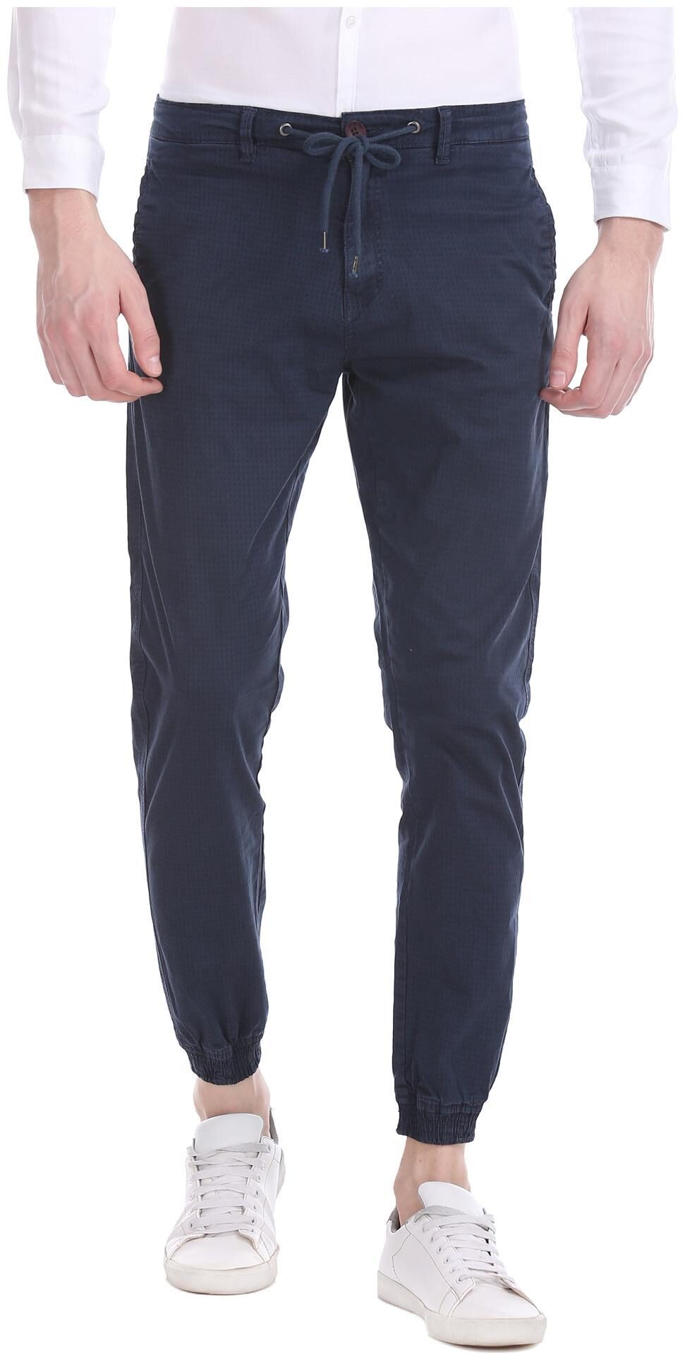 

CHEROKEE Men Blue Printed Slim fit Regular trousers