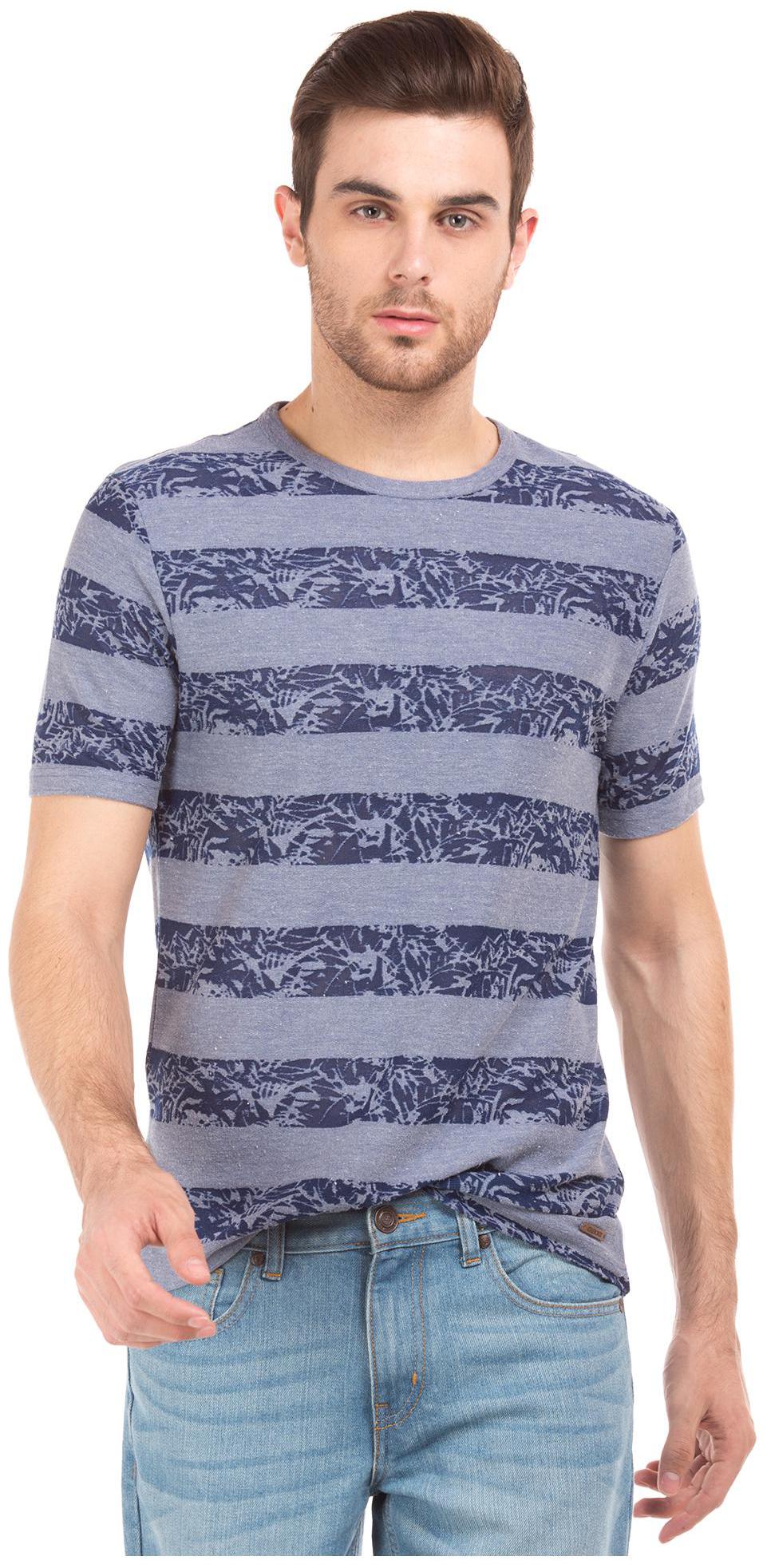 

CHEROKEE Men Blue Slim fit Cotton Round neck T-Shirt - Pack Of 1