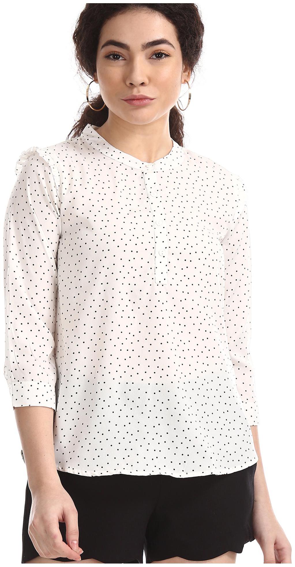 

CHEROKEE Women Printed Regular top - White
