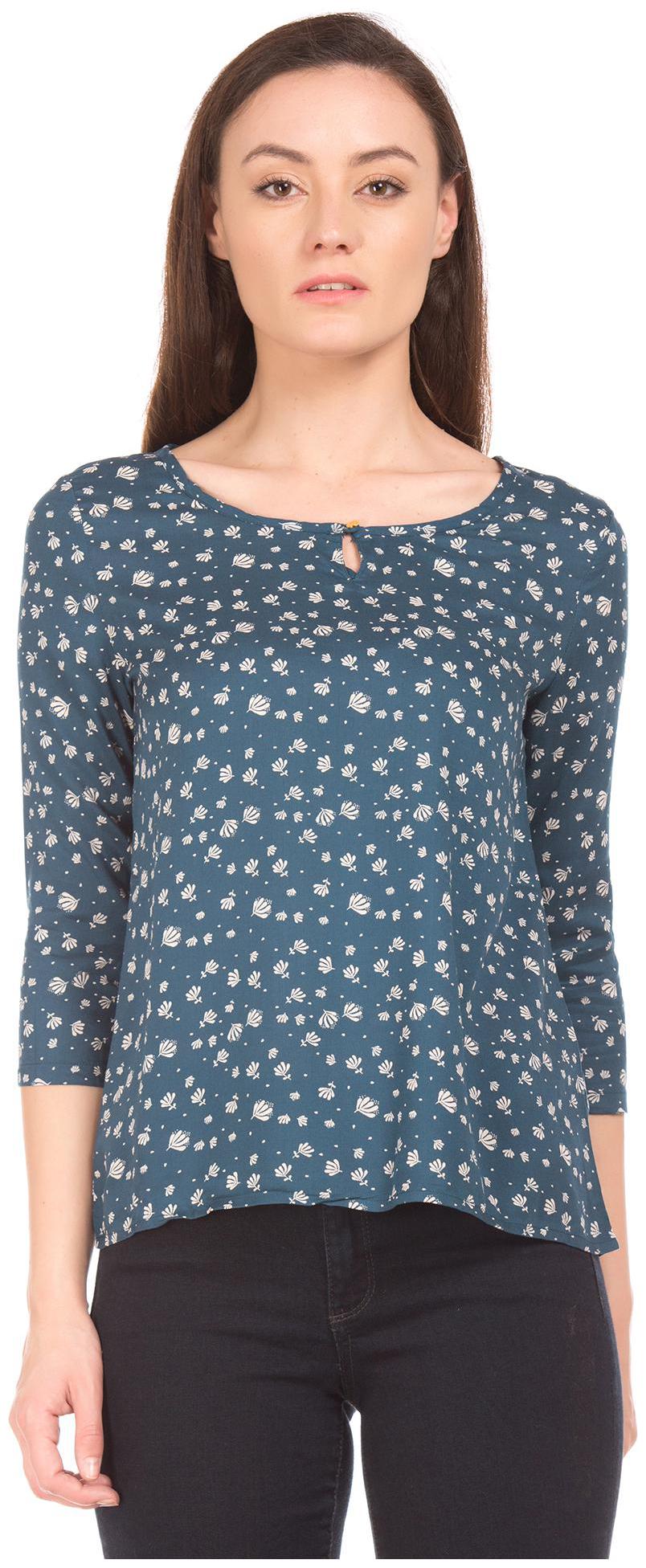 

CHEROKEE Women Printed Regular top - Blue