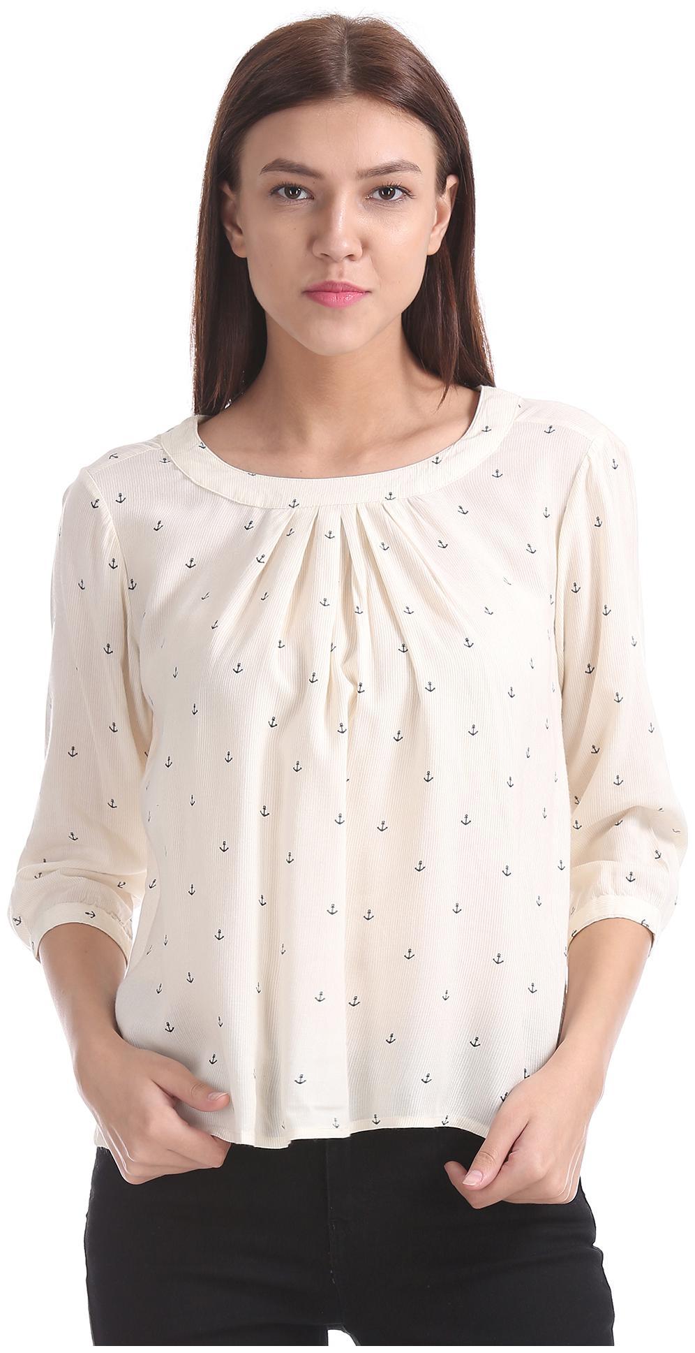

CHEROKEE Women Printed Shirt style - Beige
