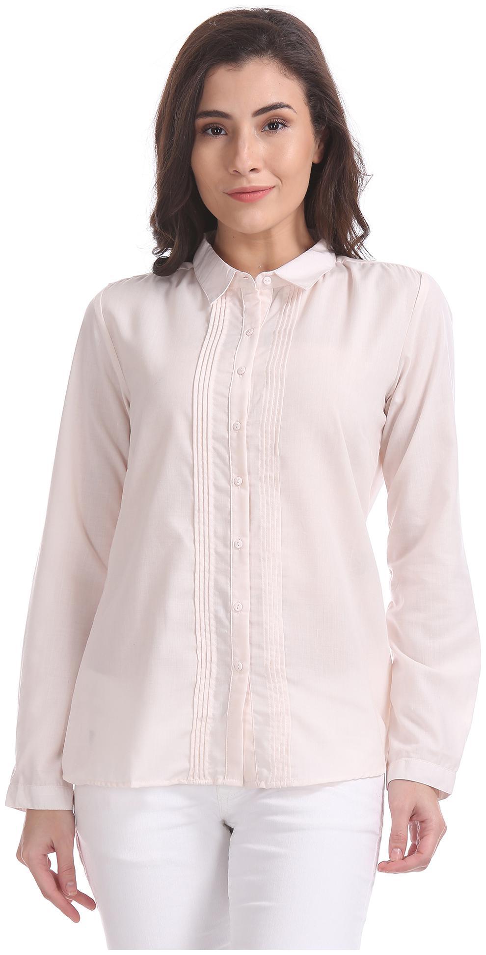 

CHEROKEE Women Solid Shirt style - Beige